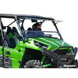 SuperATV Kawasaki Teryx 750 / 800 2012-2015 Scratch Resistant Flip Windshield FWS-K-TRX4-002-70