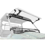SuperATV Kawasaki MULE PRO-MX Scratch-Resistant Flip Windshield FWS-K-MULEMX-70