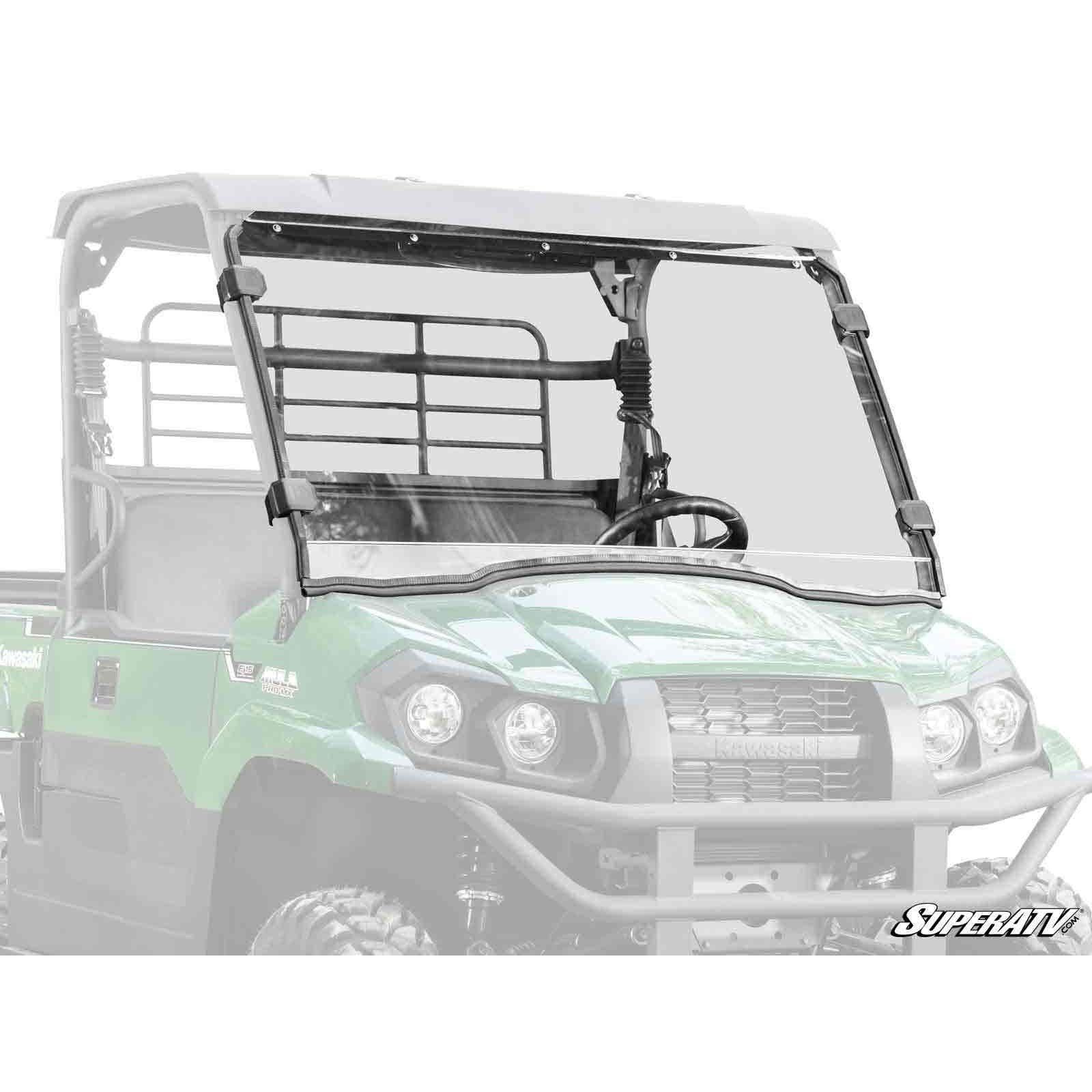 Kawasaki Mule PRO-MX Scratch-Resistant Full Windshield