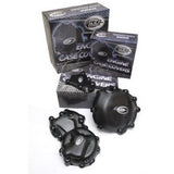 Kit de cubierta de cárter de motor de 2 piezas R&G Racing negro para Triumph Speed ​​Triple 2008-2012