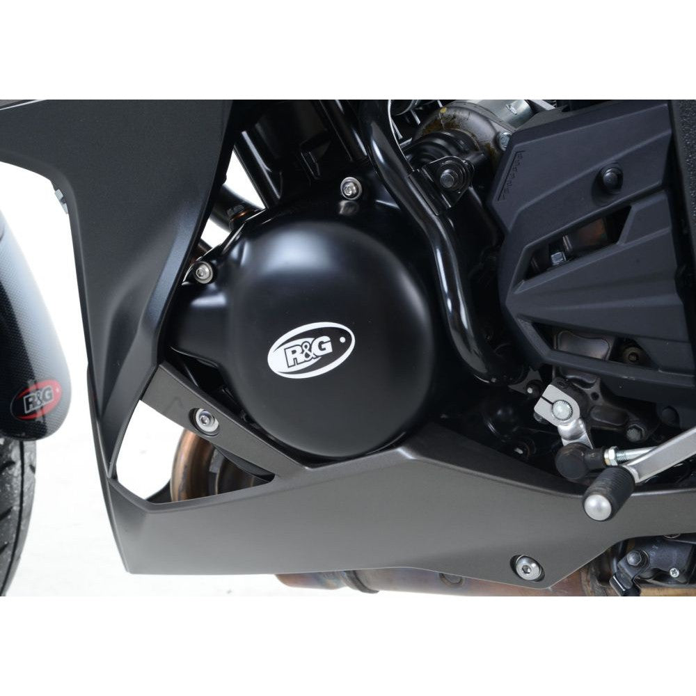 R&G Racing Black 2 Piece Engine Case Cover Kit For 2013-2017 Kawasaki Ninja 250