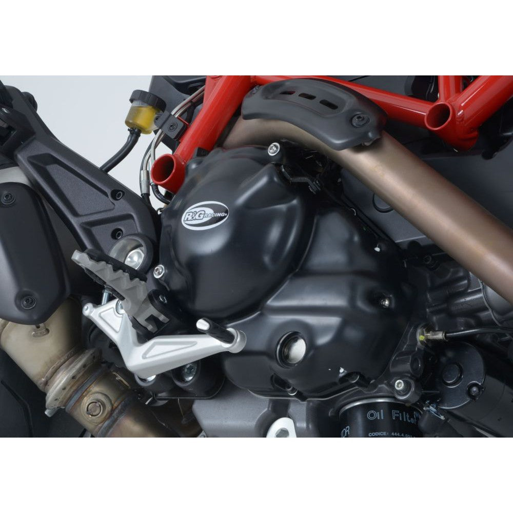 R&G Racing Black 2 Piece Engine Case Cover Kit For 2013-2014 Ducati Hypermotard 821