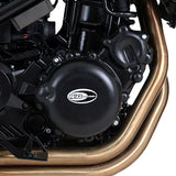 Kit de cubierta de motor de 2 piezas R&G Racing negro para BMW F650GS 2008-2011