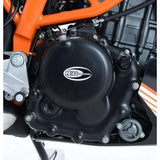 Kit de cubierta de cárter de motor de 2 piezas R&G Racing negro para KTM 390 Duke 2013-2015