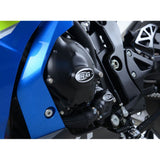 Kit de cubierta de motor de 3 piezas R&G Racing negro para Suzuki GSXR1000 2017-2018