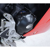 Kit de cubierta de motor de 3 piezas R&G Racing negro para Ducati Super Sport 2017-2020