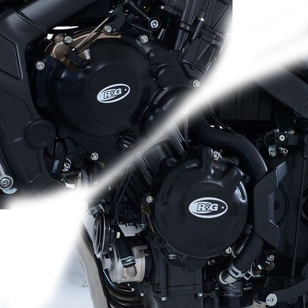 R&G Racing Black 2 Piece Engine Case Cover Kit KEC0121BK
