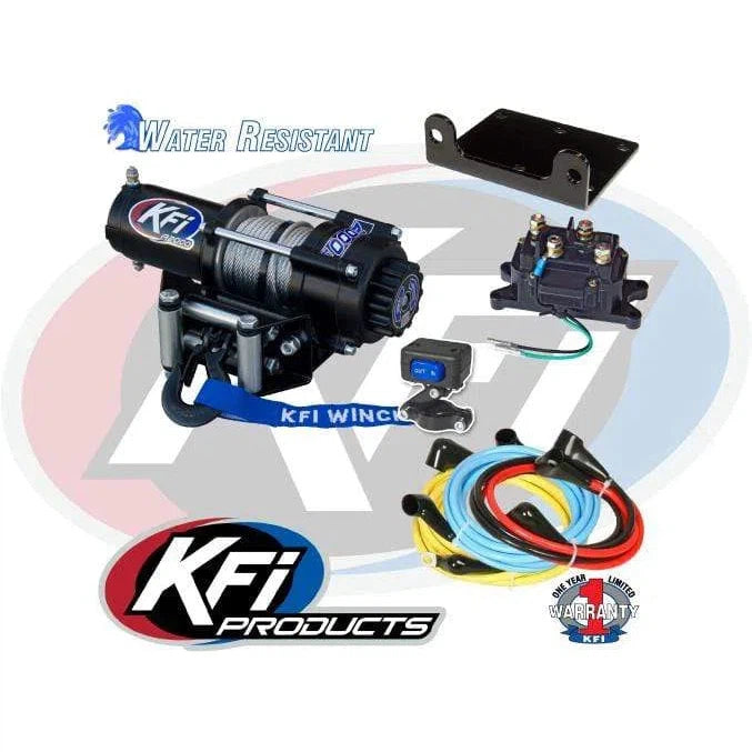 KFI Accessories KFI 2000 lb Winch And Optional Mount