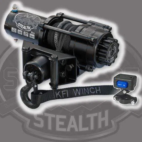 KFI Accessories KFI 2500 lb Stealth Winch And Optional Mount