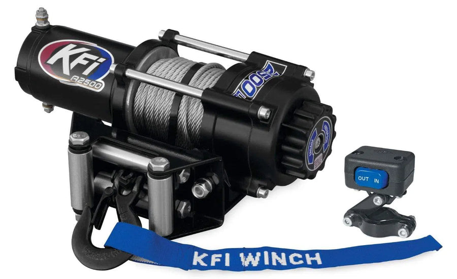 KFI Accessories KFI 2500 lb Winch And Optional Mount