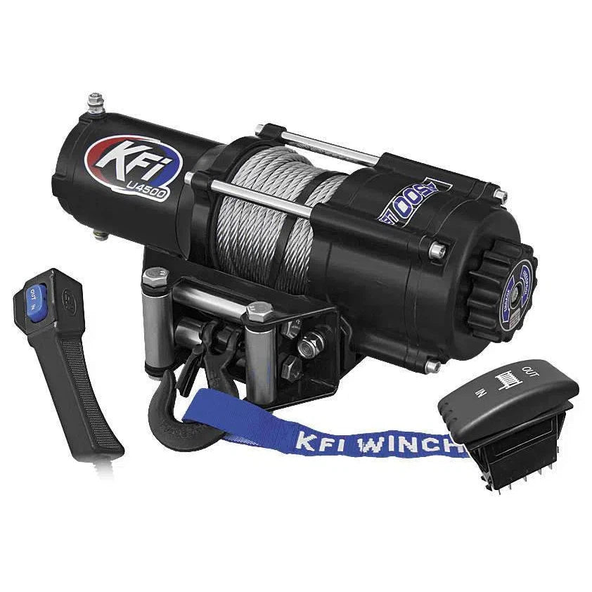KFI Accessories KFI 4500 lb Winch And Optional Mount