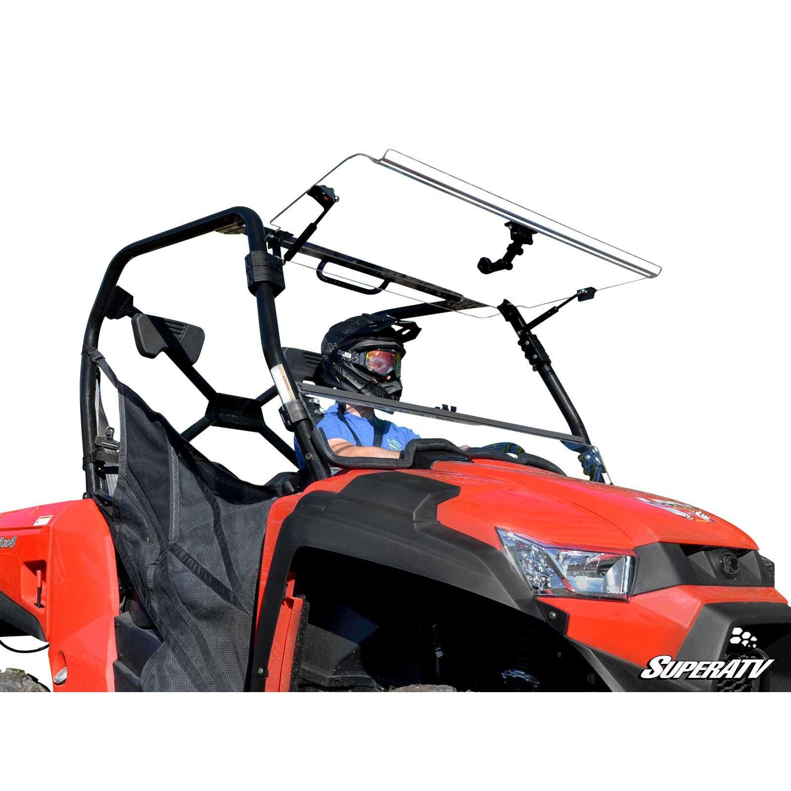 Kymco UXV 450 Scratch Resistant Flip Windshield