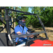 SuperATV Kymco UXV 450 Scratch Resistant Flip Windshield FWS-KY-UXV-001-70