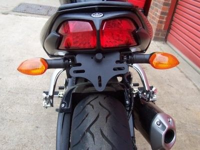 R&G Racing Black Tail Tidy License Plate Holder For 2001-2015 Yamaha FZ1 N