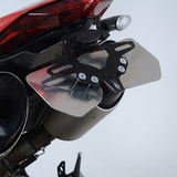 Soporte de matrícula R&G Racing Black Tail Tidy RHS para Ducati Hypermotard 950 (2019-2024)