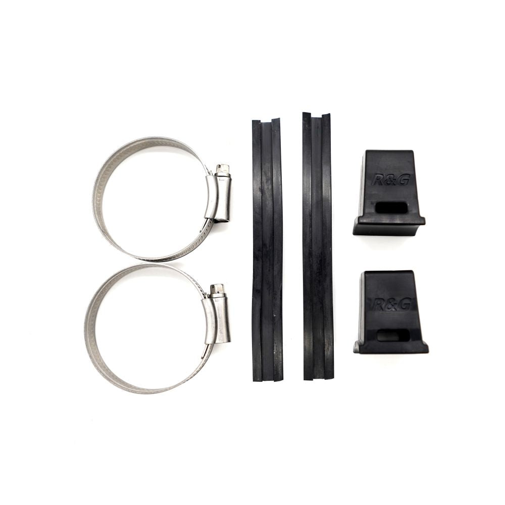 Protectores de tope de bloqueo universales negros R&G Racing de hasta 28-37 mm
