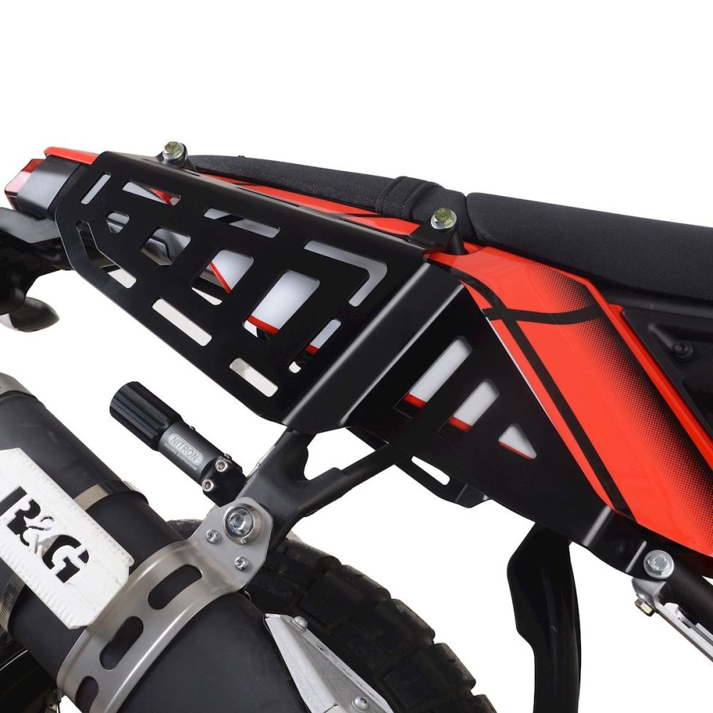 R&G Racing Silver Luggage Side Rails For 2019-2024 Yamaha Tenere 700 XTZ07