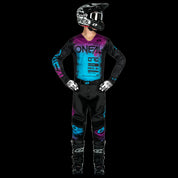 Motocross Jersey 242 O'Neal Mayhem Scarz Black / Blue Motocross Jersey