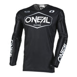 Camiseta de motocross 242 O'Neal Mayhem Hexx negra/blanca