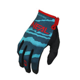 O'Neal Mayhem Wild Blue / Red Gloves