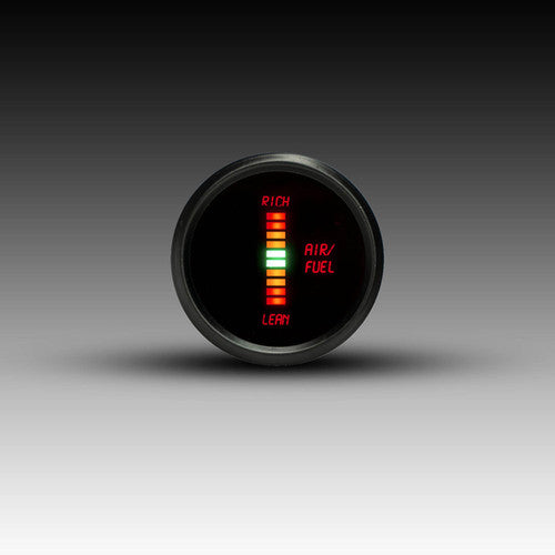 Intellitronix LED Digital Air/Fuel Ratio Gauge - Black Faceplate With Black Bezel