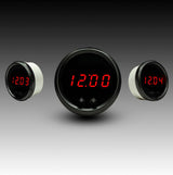 Intellitronix LED Digital Clock With Black Bezel M8009R