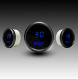 Medidor digital LED Intellitronix de 0 a 30 PSI, 2 1/16" con bisel negro, M9011R