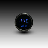 Voltímetro digital LED Intellitronix - Placa frontal negra con bisel negro