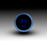 Intellitronix LED Digital Fuel Gauge - Black Faceplate With Black Bezel