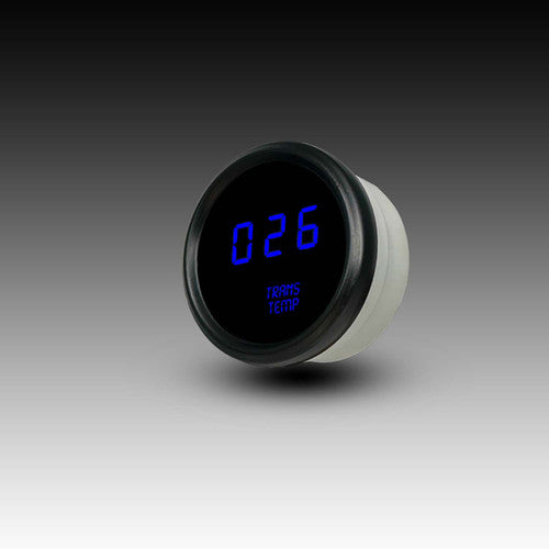 Intellitronix LED Digital Transmission Temperature Gauge - Black Faceplate With Black Bezel