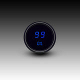 Intellitronix LED Digital Oil Pressure Gauge - Black Faceplate With Black Bezel