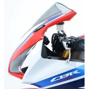 R&G Racing Black Mirror Delete Blanking Plates For 2014-2016 Honda CBR1000RR SP