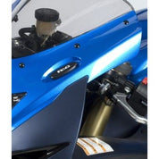 R&G Racing Black Mirror Delete Blanking Plates For 2011-2018 Suzuki GSXR600