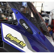 R&G Racing Black Mirror Delete Blanking Plates For 2015-2018 Yamaha YZF R3
