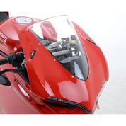 R&G Racing Black Mirror Delete Blanking Plates For 2015-2017 Ducati 1299 Panigale