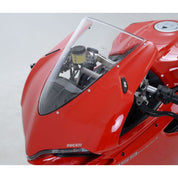 R&G Racing Black Mirror Delete Blanking Plates For 2015-2017 Ducati 1299 Panigale