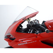 R&G Racing Black Mirror Delete Blanking Plates For 2015-2017 Ducati 1299 Panigale