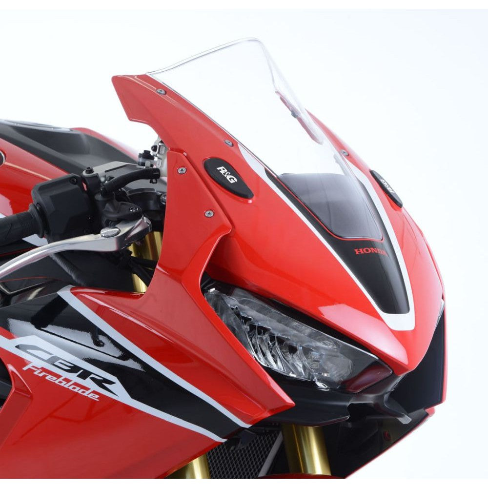 R&G Racing Black Mirror Delete Blanking Plates For 2017-2019 Honda CBR1000RR SP