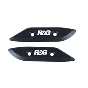 R&G Racing Black Mirror Delete Blanking Plates For 2012-2018 Yamaha TMAX XP530