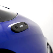 R&G Racing Black Mirror Delete Blanking Plates For 2019-2024 Yamaha YZF R3