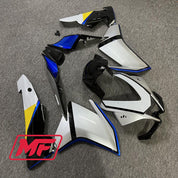 Monster Fairings Full Kit Aprillia RSV4 1000 10-15 Silver Black Blue Yellow + Windshield + Gas Tank Cover