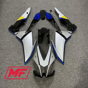 Monster Fairings Full Kit Aprillia RSV4 1000 10-15 Silver Black Blue Yellow + Windshield + Gas Tank Cover