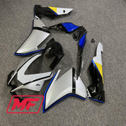 Monster Fairings Full Kit Aprillia RSV4 1000 10-15 Silver Black Blue Yellow + Windshield + Gas Tank Cover