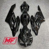 Kit completo de carenado Monster para Honda CBR1000RR 04-05 en negro brillante + Parabrisas + Tapa de depósito de gasolina