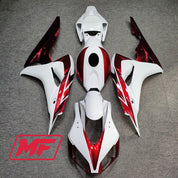 Monster Fairings Full Kit Honda CBR1000RR 06-07 Candy Red and White + Windshield + Gas Tank Cover