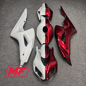 Monster Fairings Full Kit Honda CBR1000RR 06-07 Split White and Red + Windshield + Gas Tank Cover