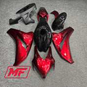 Monster Fairings Full Kit Honda CBR1000RR 08-11 Candy Red and Black + Windshield + Gas Tank Cover