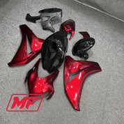 Monster Fairings Full Kit Honda CBR1000RR 08-11 Candy Red and Black + Windshield + Gas Tank Cover