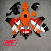 Monster Fairings Full Kit Honda CBR1000RR 08-11 Repsol Black Red Orange + Windshield + Gas Tank Cover