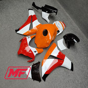 Monster Fairings Full Kit Honda CBR1000RR 08-11 Repsol White Red Orange + Windshield + Gas Tank Cover